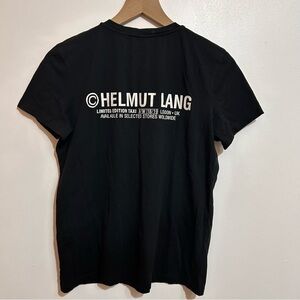 Helmut Lang Black Graphic T-Shirt Size Large